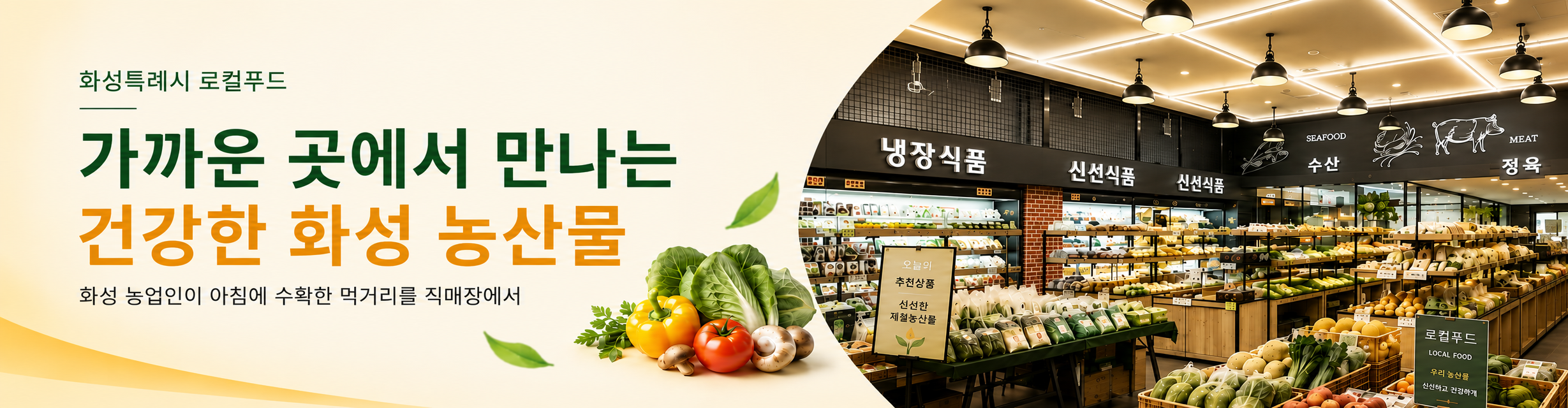 가까운 곳에서 만나는 건강한 화성 농산물